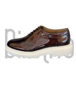 chaussure richelieu vernis noir homme